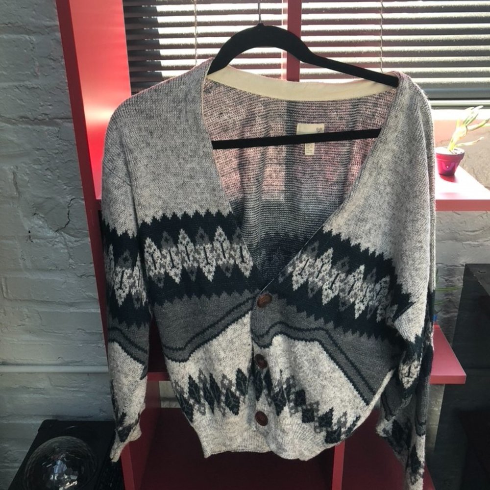 Urban Renewal Slouchy Button Up Sweater